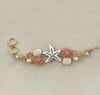 White Starfish Charm Necklace Set