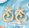Gold Starfish Swirl Earrings