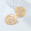 Gold Spiral Earrings