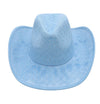 Light Blue Studded Cowboy Hat