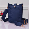 Blue Front Pocket Crossbody Bag