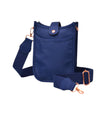 Blue Front Pocket Crossbody Bag