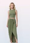 Green 2 Pc Skirt Set