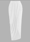 White 2 Pc Skirt Set