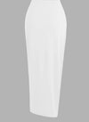 White 2 Pc Skirt Set