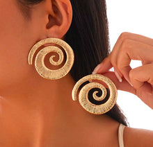  Gold Spiral Earrings