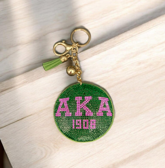 Sorority Keychain with Tassels