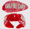 GAME DAY RED SEQUIN HEADBAND
