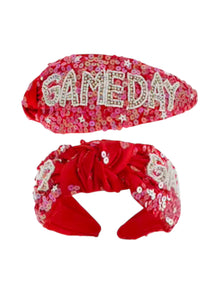  GAME DAY RED SEQUIN HEADBAND