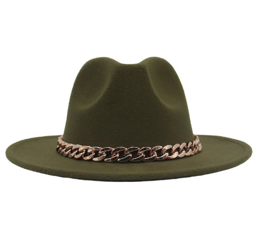 Green Fedora Hat
