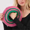 Pink & Green Beret Hat