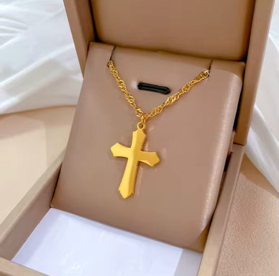 Gold & Silver Cross Necklaces