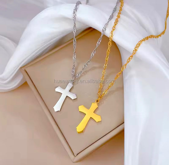 Gold & Silver Cross Necklaces