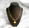 Gold Dipped Clover Necklace