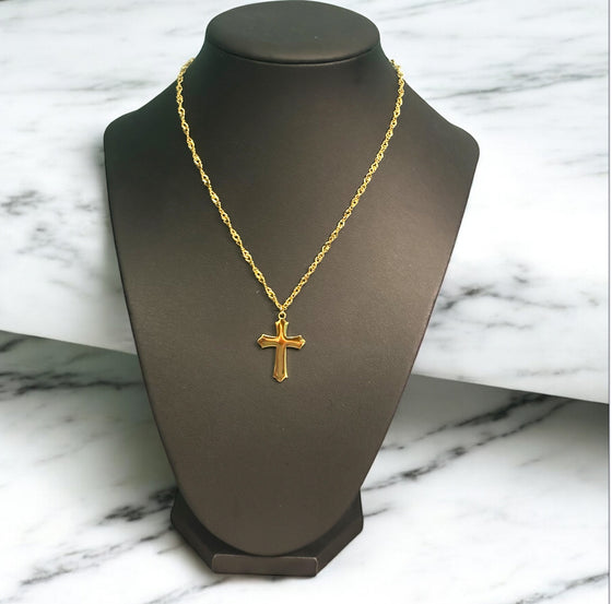 Gold & Silver Cross Necklaces