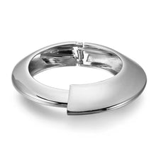  Silver Irregular Shaped Bangle Bracelet