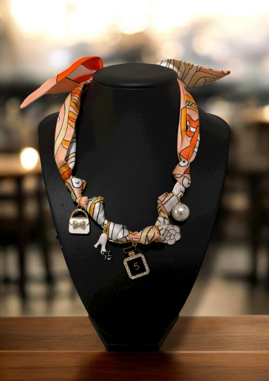 Scarf Charm Necklace