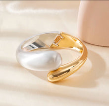  Two-Tone Silver and Gold Bracelet
