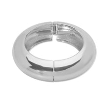  Silver Chunky Bangle Bracelet