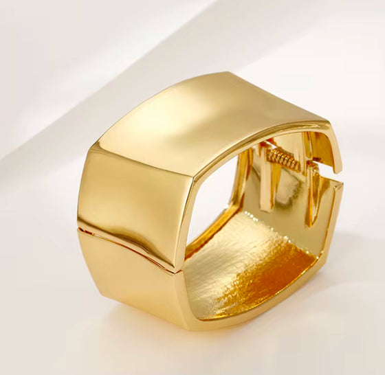 Gold Chunky Bangle Bracelet