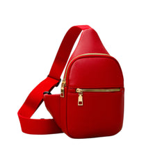  Burgundy Slim Front Pocket Sling Bag
