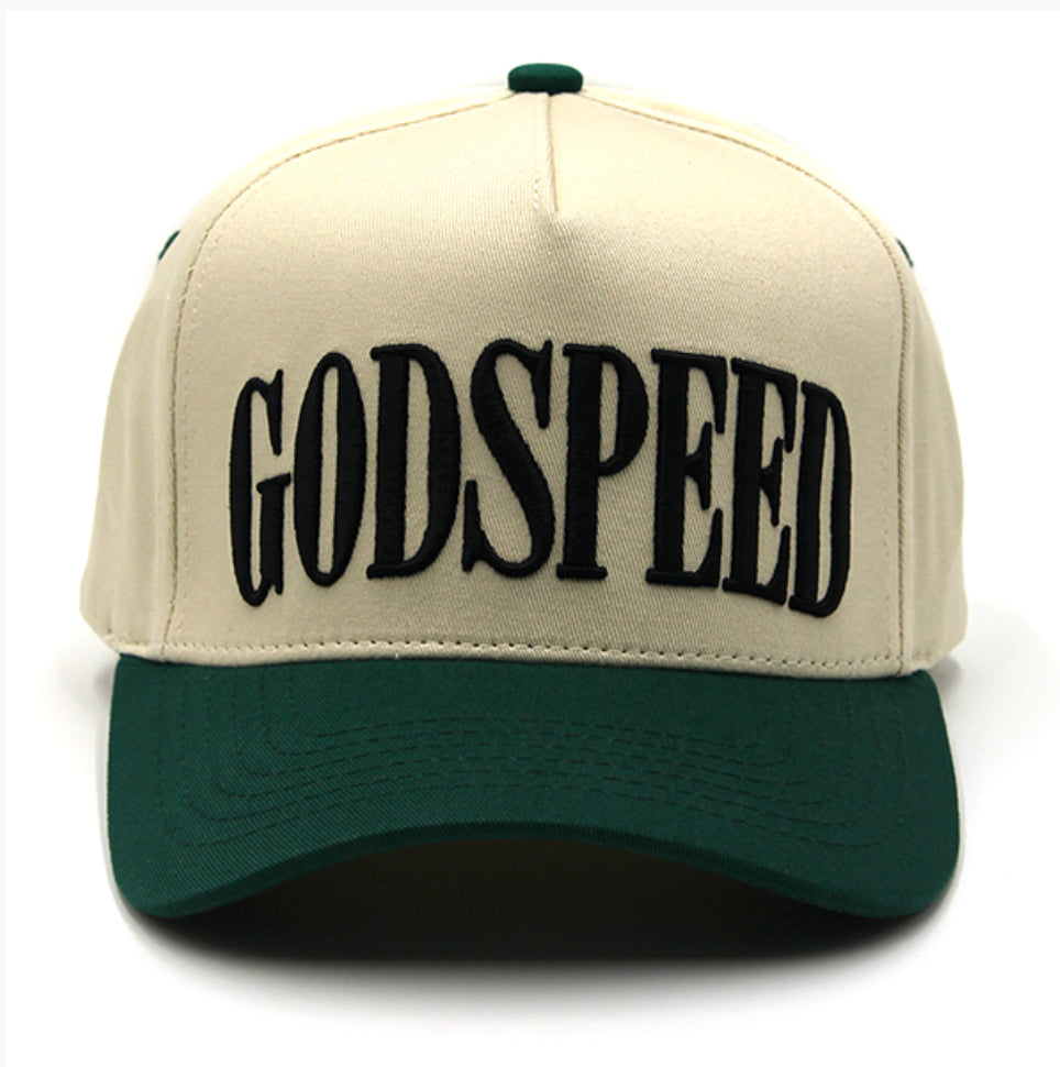 Godspeed Cream and Green Cap