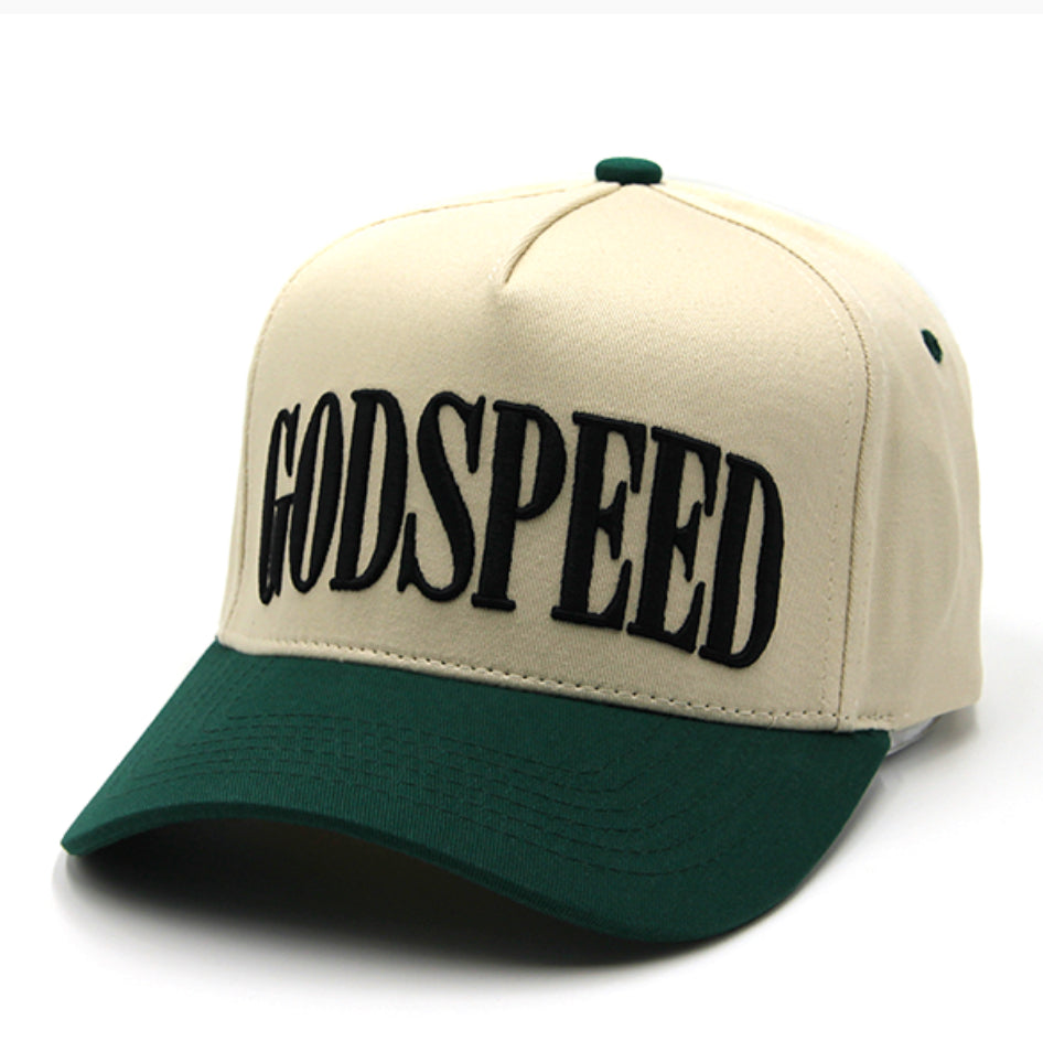 Godspeed Cream and Green Cap