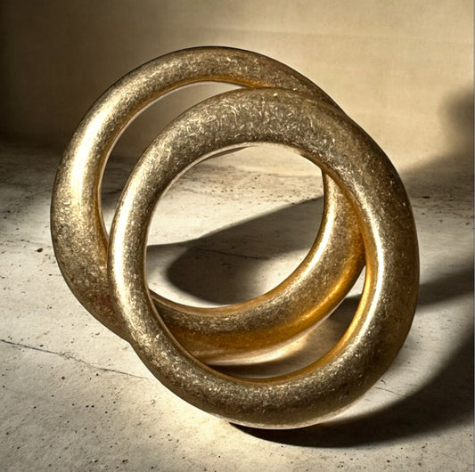 Bronzed Gold & Silver Bangle Bracelets