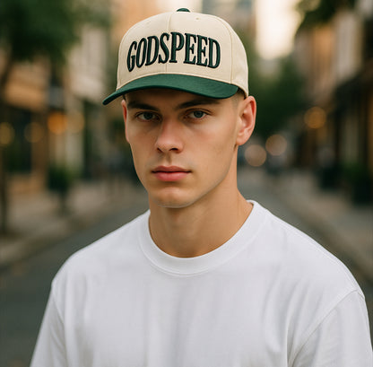 Godspeed Cream and Green Cap