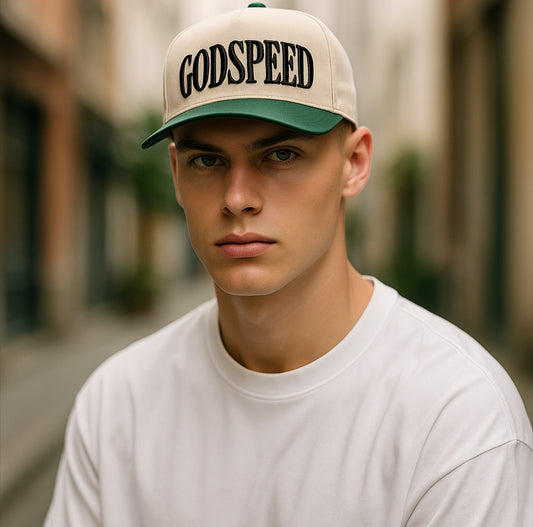 Godspeed Cream and Green Cap
