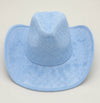 Light Blue Studded Cowboy Hat
