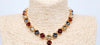 Y-Drop Glass Necklace in Multi Colors