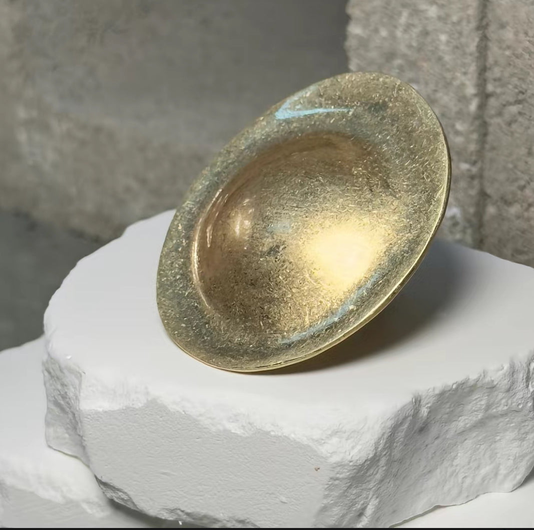 Gold Statement Dome Ring