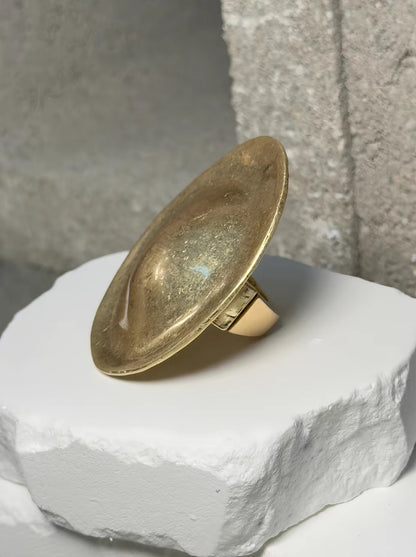 Gold Statement Dome Ring