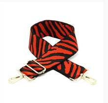  Red & Black Zebra Stripe Crossbody Strap