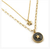 Black & Gold Star Necklace