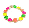 Round Cushion Cut Glass Bracelet