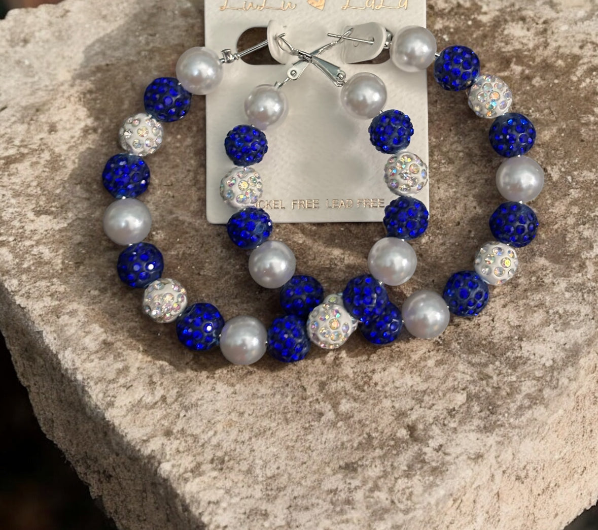 Beaded Hoop Earrings