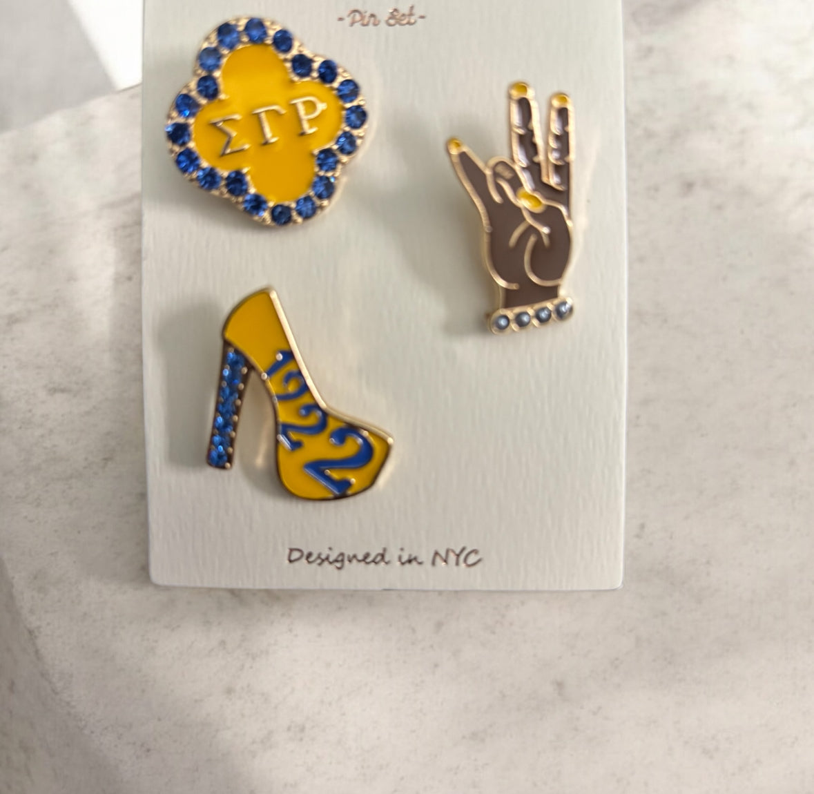 3pc Sorority Pins