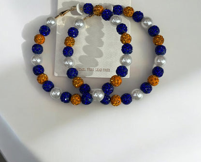 Beaded Hoop Earrings