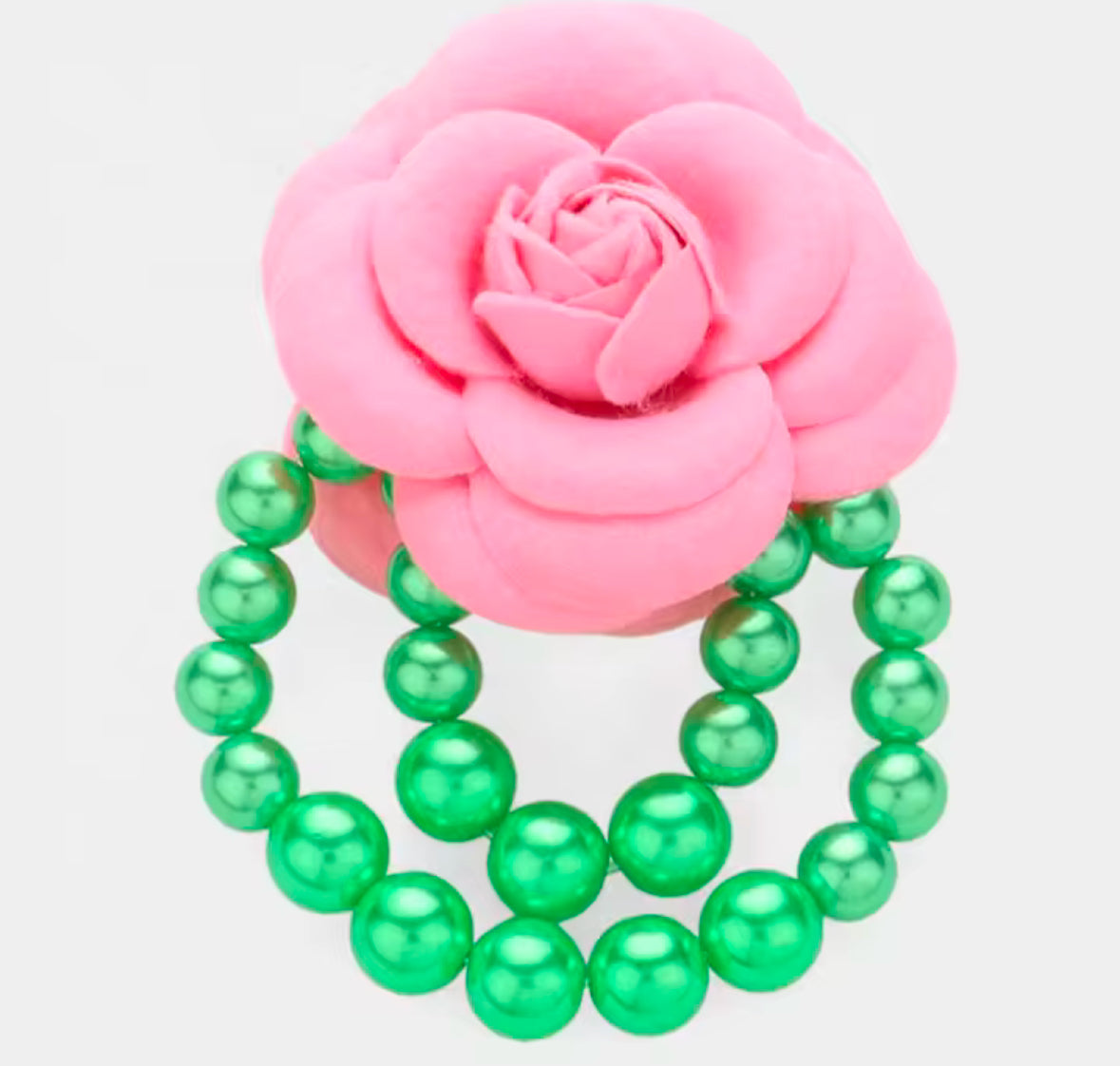 Camellia Flower Pearls Brooch Pins