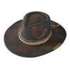 Black Rustic Cowboy Hat with Beaded Band