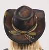Black Rustic Cowboy Hat with Beaded Band