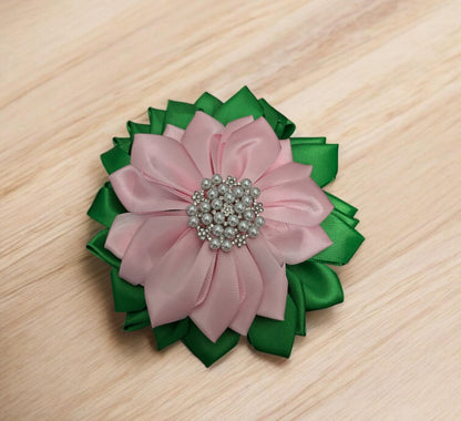 Flower Pin Clip Brooch