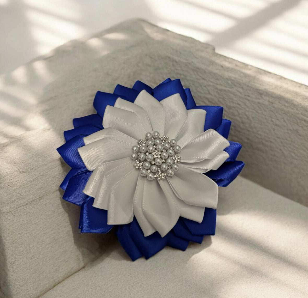 Flower Pin Clip Brooch