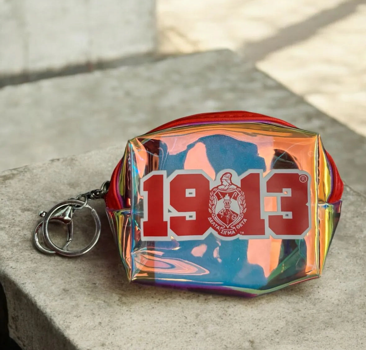 Holographic Coin Pouch Keychains