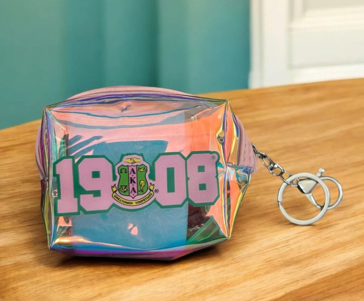 Holographic Coin Pouch Keychains
