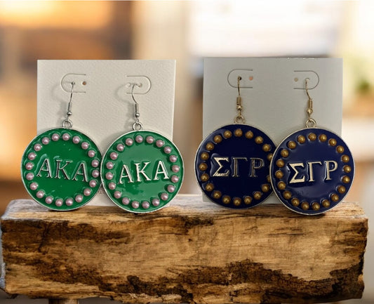 AKA Green & Pink Earrings