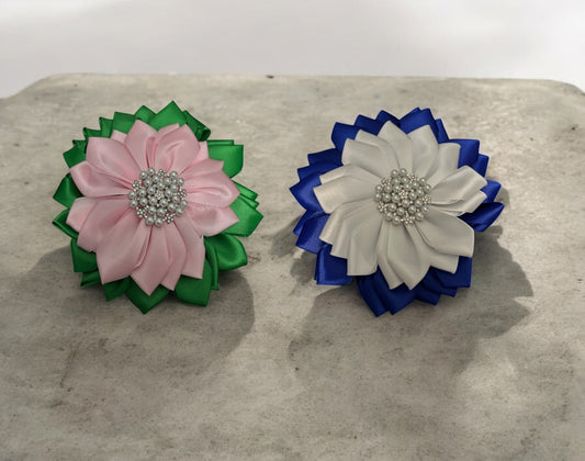 Flower Pin Clip Brooch