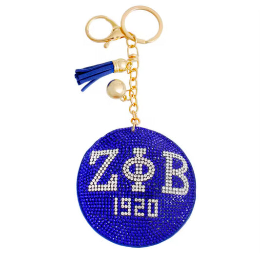 Sorority Keychain with Tassels